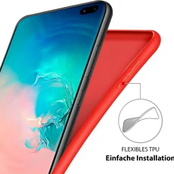 Samsung Galaxy S20 Plus - Silikon Case mit Mikrofaser-Innenseite
