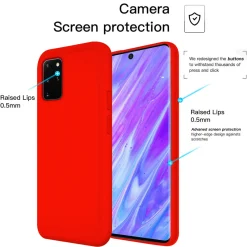 Samsung Galaxy S20 Plus - Silikon Case mit Mikrofaser-Innenseite