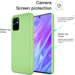Samsung Galaxy S20 Plus - Silikon Case mit Mikrofaser-Innenseite