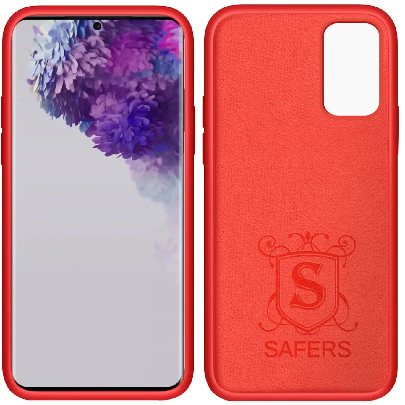Samsung Galaxy S20 Plus - Silikon Case mit Mikrofaser-Innenseite