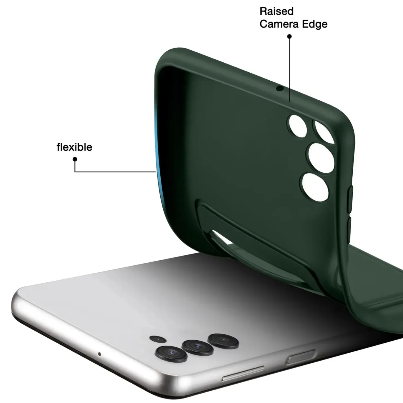 Samsung Galaxy S25 Plus - Silikonhülle mit Kartenfach & Kameraschutz