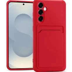 Samsung Galaxy S25 Plus - Silikonhülle mit Kartenfach & Kameraschutz