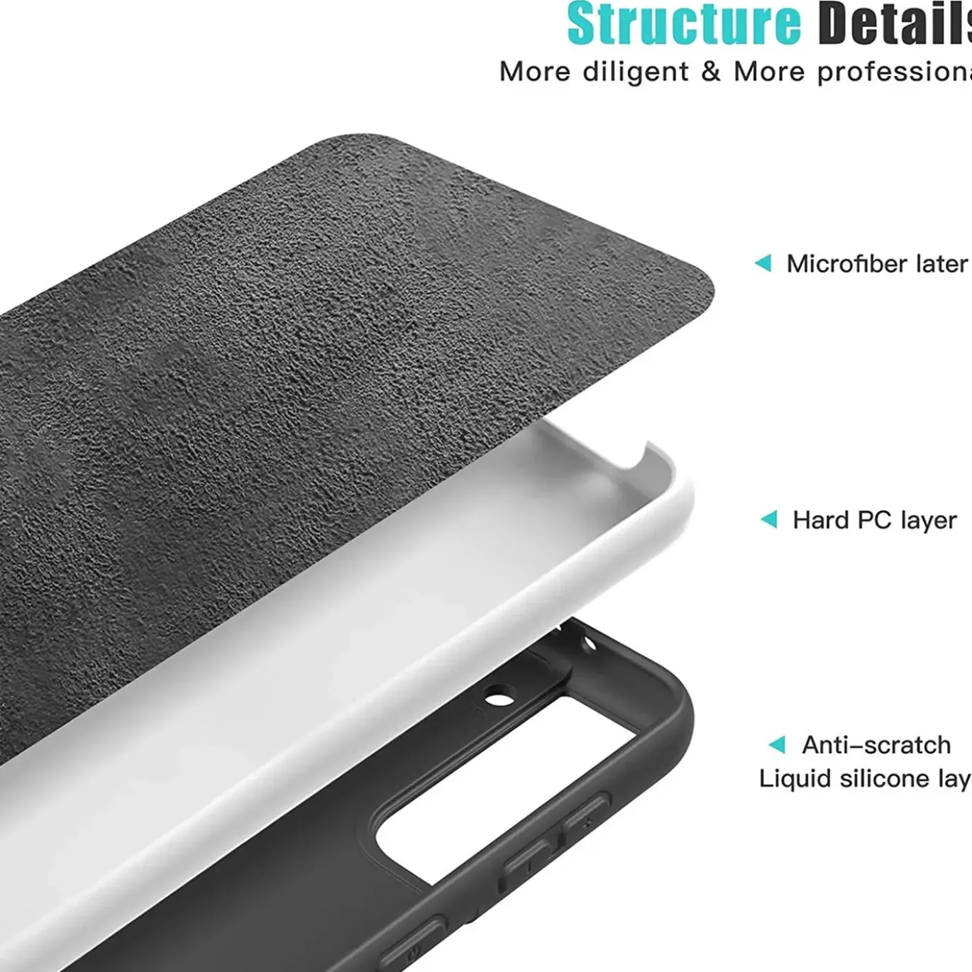 Samsung Galaxy S23 Plus - Silikon Case mit Mikrofaser-Innenseite