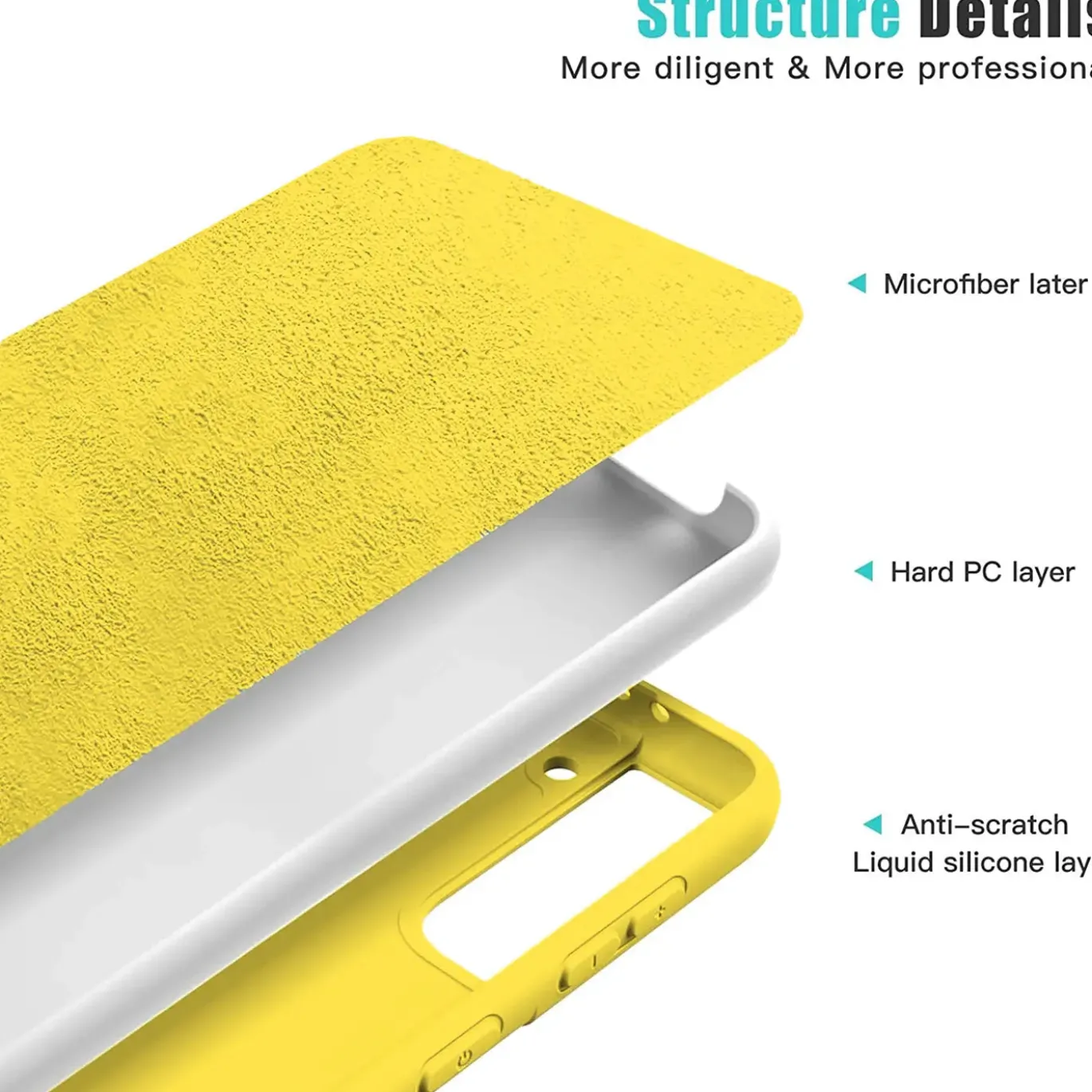 Samsung Galaxy S23 Plus - Silikon Case mit Mikrofaser-Innenseite