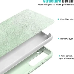 Samsung Galaxy S23 Plus - Silikon Case mit Mikrofaser-Innenseite