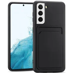 Samsung Galaxy S22 Plus - Silikonhülle mit Kartenfach & Kameraschutz