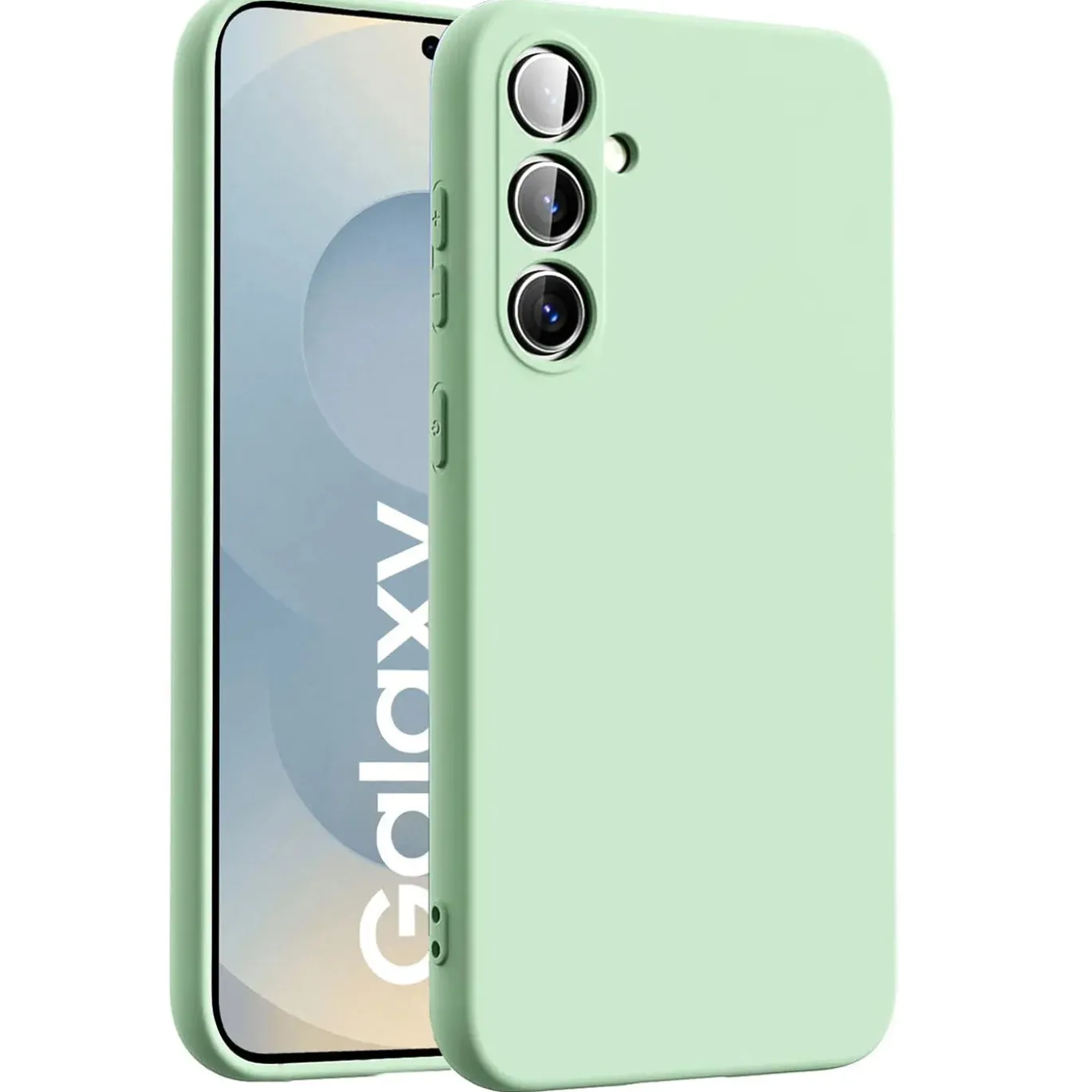 Samsung Galaxy S25 Plus - Silikon Case mit Mikrofaser-Innenseite