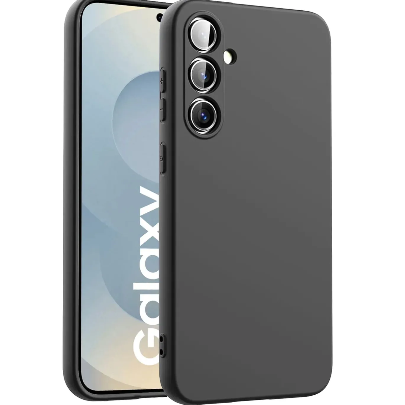 Samsung Galaxy S25 Plus - Silikon Case mit Mikrofaser-Innenseite