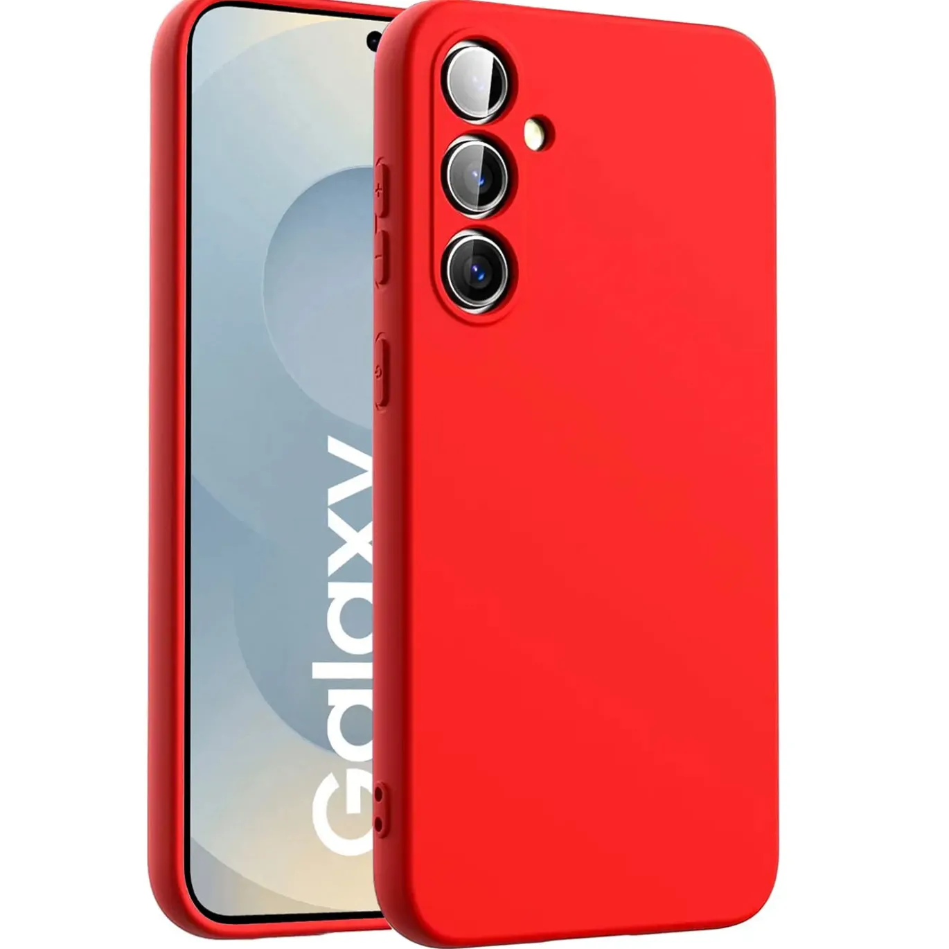 Samsung Galaxy S25 Plus - Silikon Case mit Mikrofaser-Innenseite