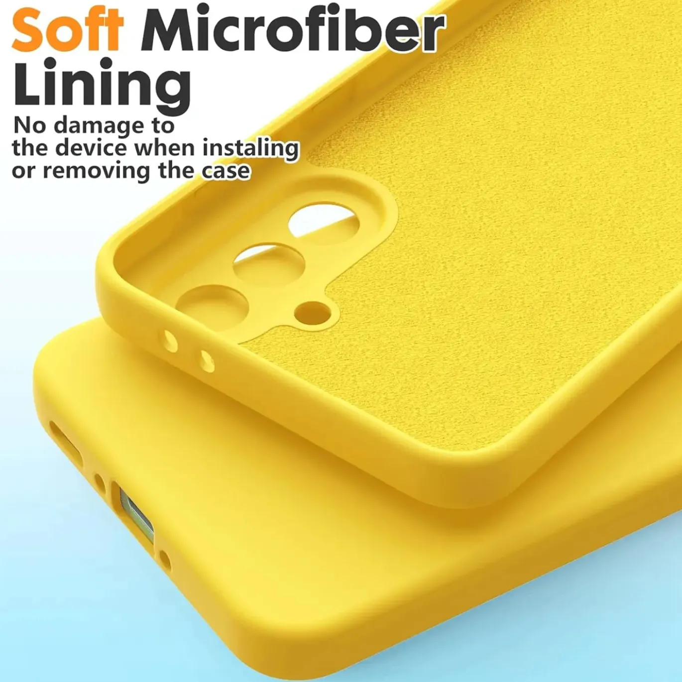 Samsung Galaxy S25 Plus - Silikon Case mit Mikrofaser-Innenseite