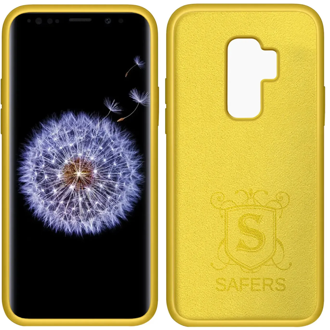 Samsung Galaxy S9 Plus - Silikon Case mit Mikrofaser-Innenseite