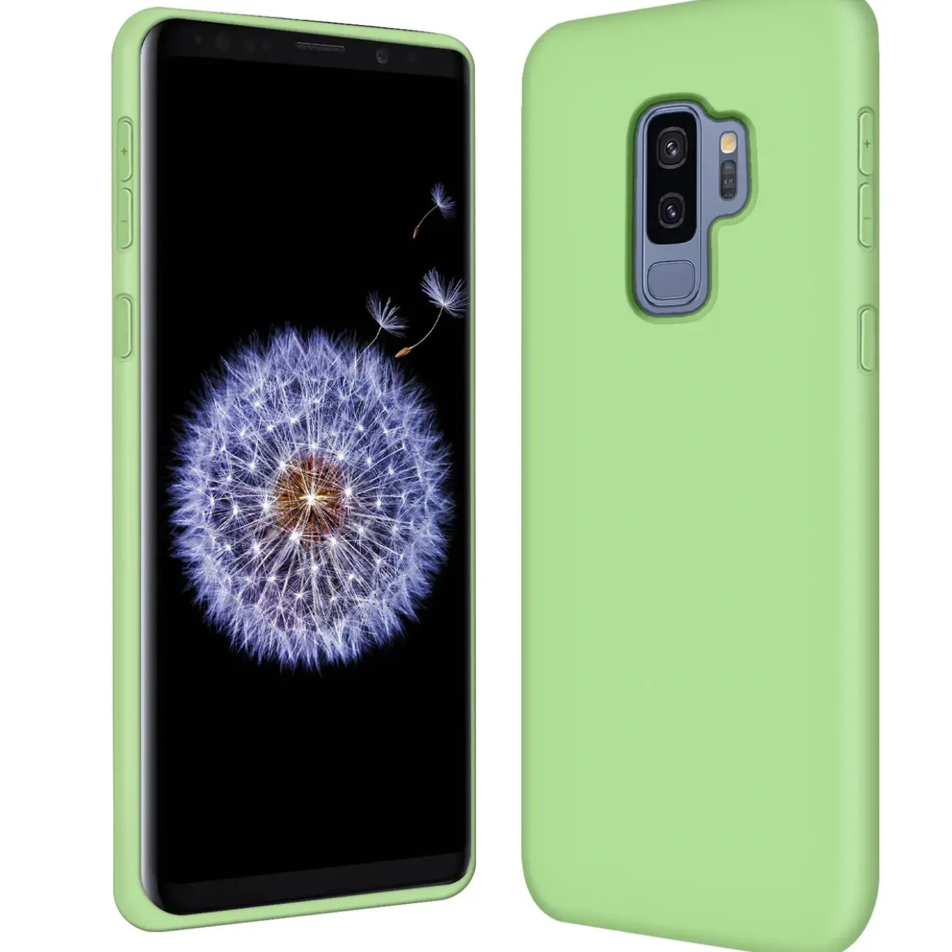 Samsung Galaxy S9 Plus - Silikon Case mit Mikrofaser-Innenseite