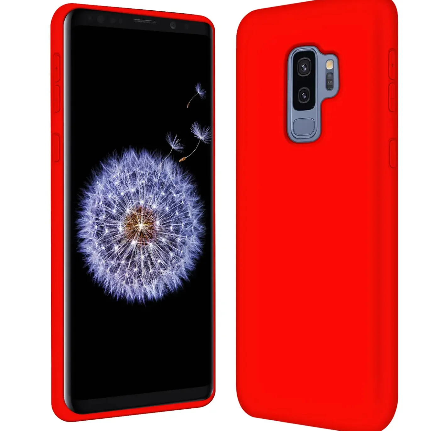 Samsung Galaxy S9 Plus - Silikon Case mit Mikrofaser-Innenseite