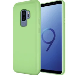 Samsung Galaxy S9 Plus - Silikon Case mit Mikrofaser-Innenseite