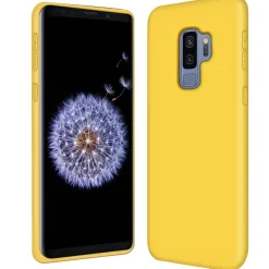 Samsung Galaxy S9 Plus - Silikon Case mit Mikrofaser-Innenseite