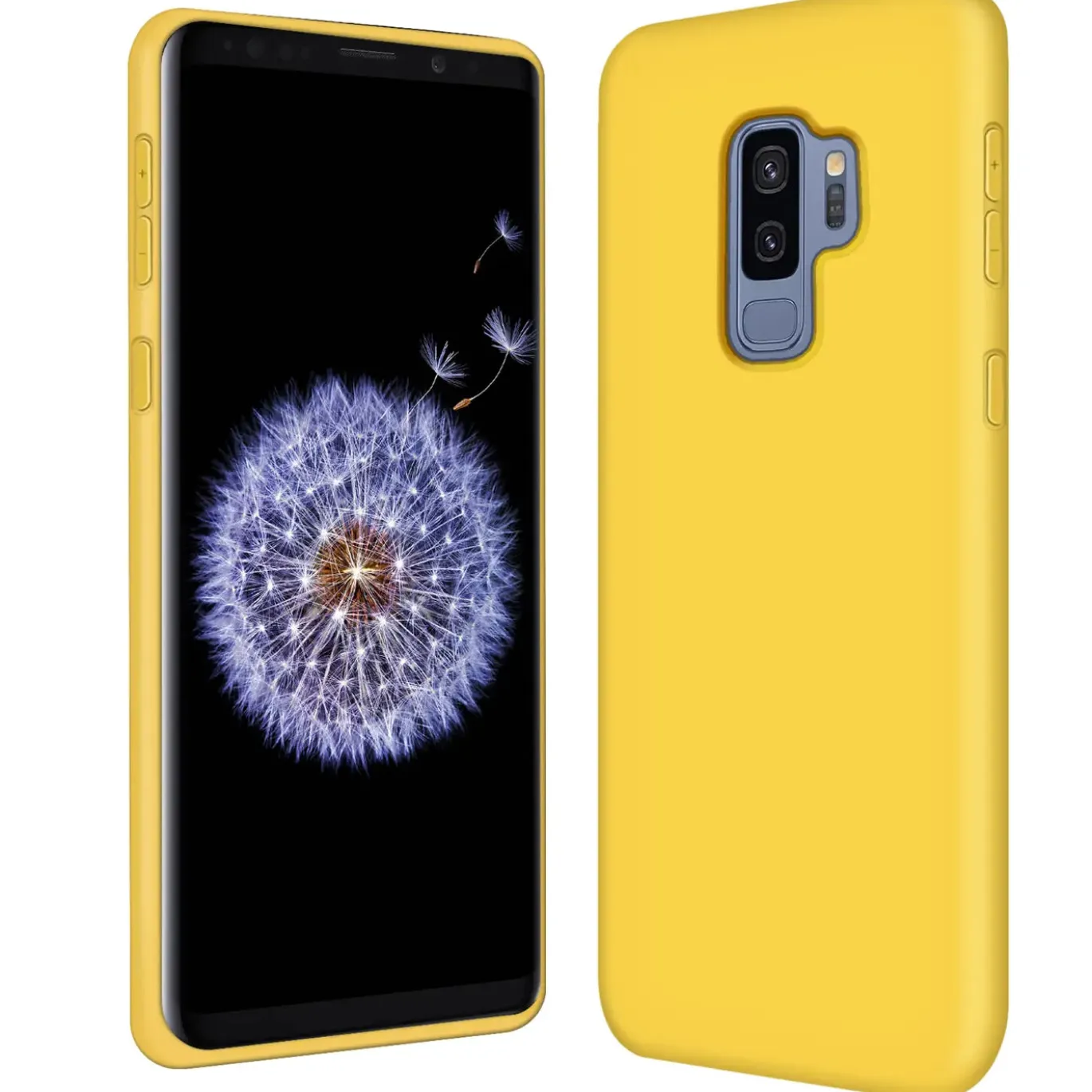 Samsung Galaxy S9 Plus - Silikon Case mit Mikrofaser-Innenseite