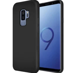 Samsung Galaxy S9 Plus - Silikon Case mit Mikrofaser-Innenseite