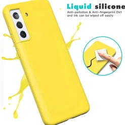 Samsung Galaxy S22 Plus - Silikon Case mit Mikrofaser-Innenseite
