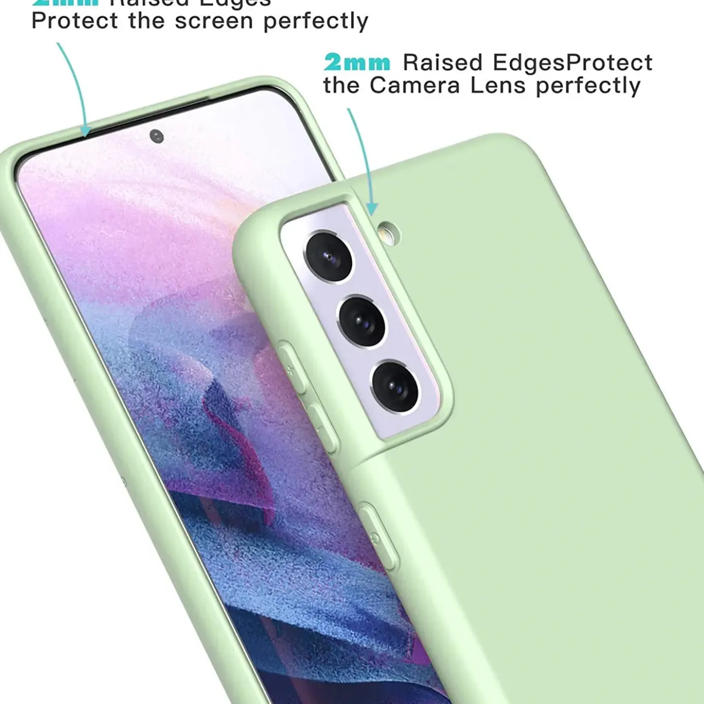 Samsung Galaxy S22 Plus - Silikon Case mit Mikrofaser-Innenseite