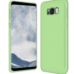 Samsung Galaxy S8 Plus - Silikon Case mit Mikrofaser-Innenseite