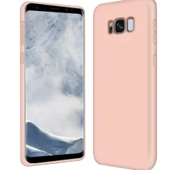 Samsung Galaxy S8 Plus - Silikon Case mit Mikrofaser-Innenseite