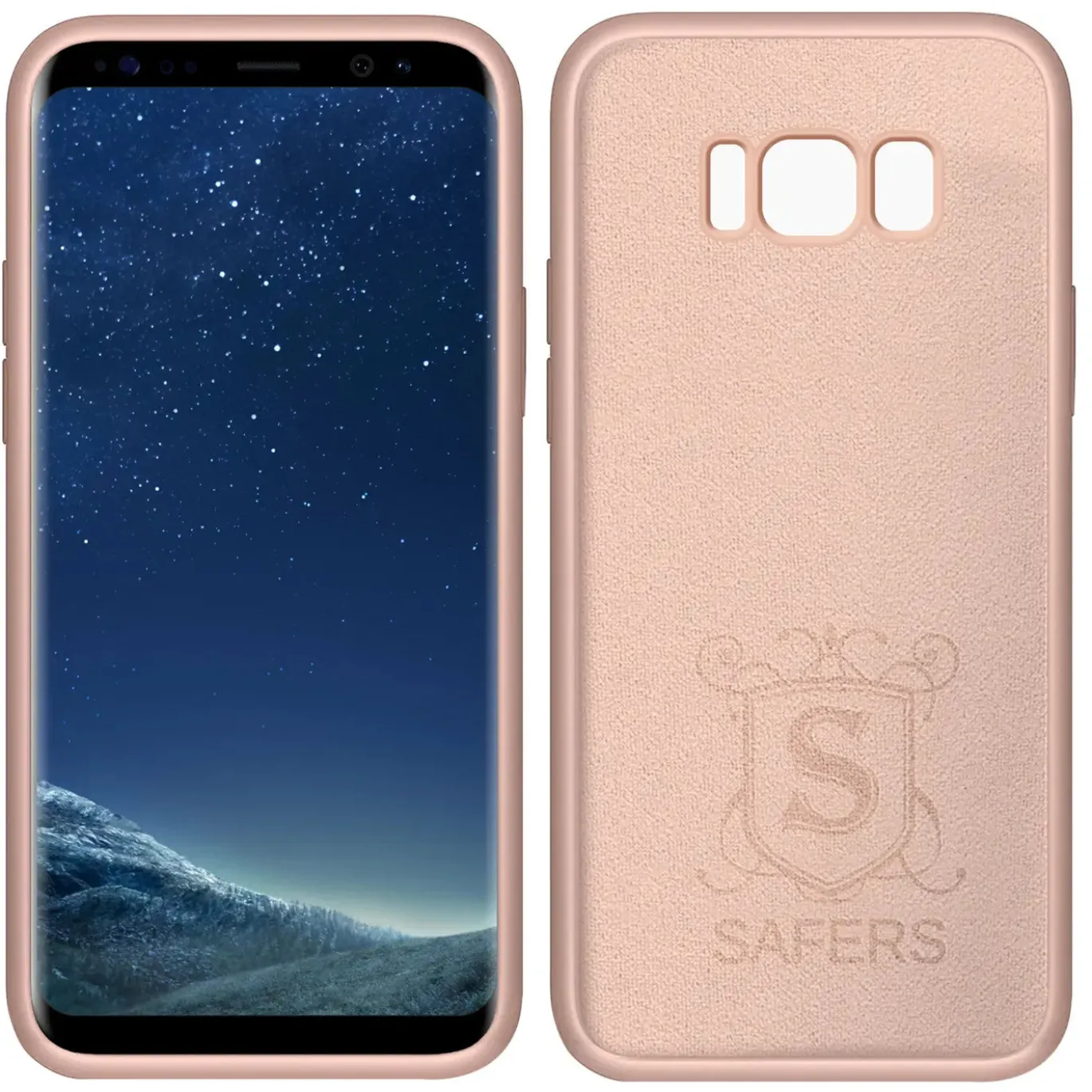Samsung Galaxy S8 Plus - Silikon Case mit Mikrofaser-Innenseite