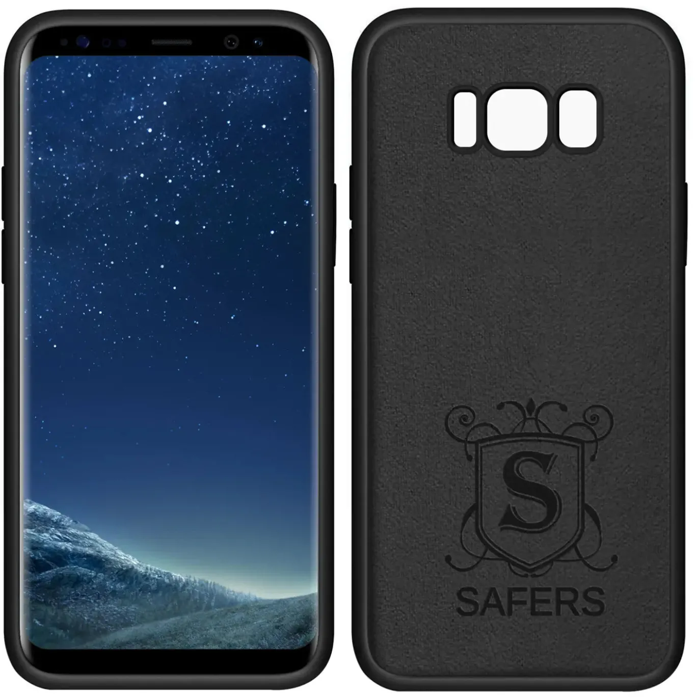 Samsung Galaxy S8 Plus - Silikon Case mit Mikrofaser-Innenseite