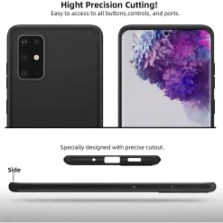 Samsung Galaxy S20 Plus - Slim Silikon Backcover Schwarz