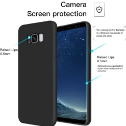 Samsung Galaxy S8 Plus - Slim Silikon Backcover Schwarz