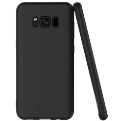 Samsung Galaxy S8 Plus - Slim Silikon Backcover Schwarz