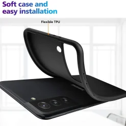 Samsung Galaxy S22 Plus - Slim Silikon Backcover Schwarz