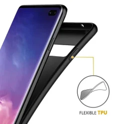 Samsung Galaxy S10 Plus - Slim Silikon Backcover Schwarz