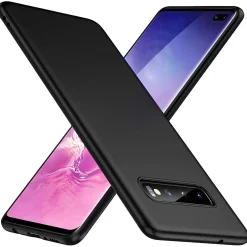 Samsung Galaxy S10 Plus - Slim Silikon Backcover Schwarz