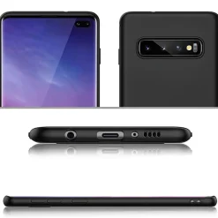 Samsung Galaxy S10 Plus - Slim Silikon Backcover Schwarz