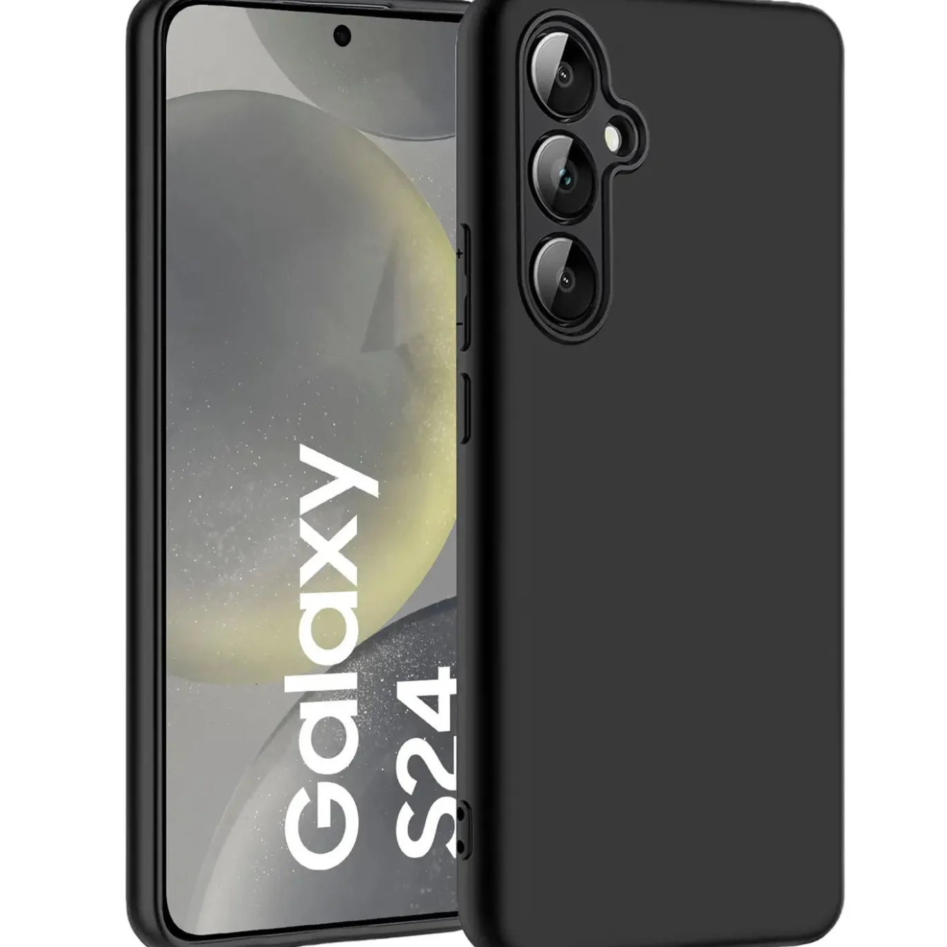 Samsung Galaxy S24 Plus - Slim Silikon Backcover Schwarz