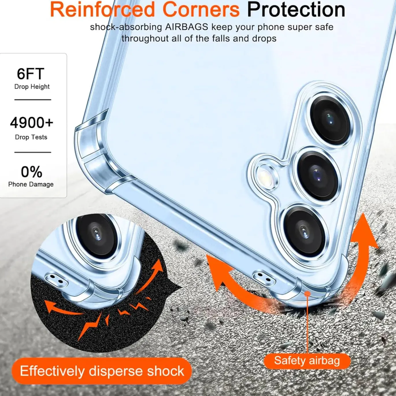Samsung Galaxy S25 Plus - Stoßfestes Clear Case