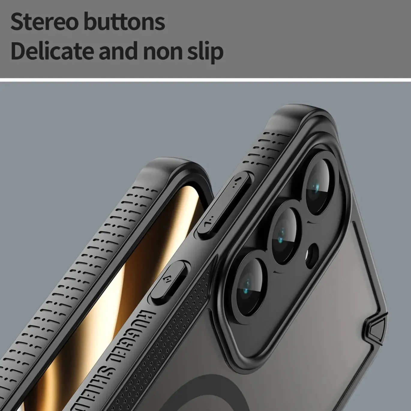 Samsung Galaxy S25 Plus - Stoßfestes MagSafe Case in Schwarz mit halbtransparenter Rückseite
