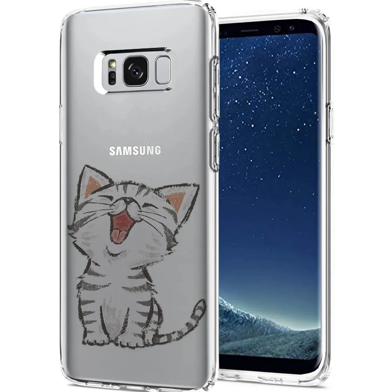 Samsung Galaxy S8 Plus - TPU Case mit Motivdruck