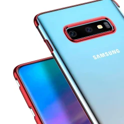 Samsung Galaxy S10 Plus - Transparente Hülle mit Akzenten