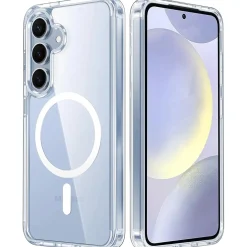 Samsung Galaxy S24 Plus - Transparente MagSafe Silikonhülle