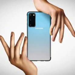 Samsung Galaxy S20 Plus - Transparente Hülle mit Akzenten