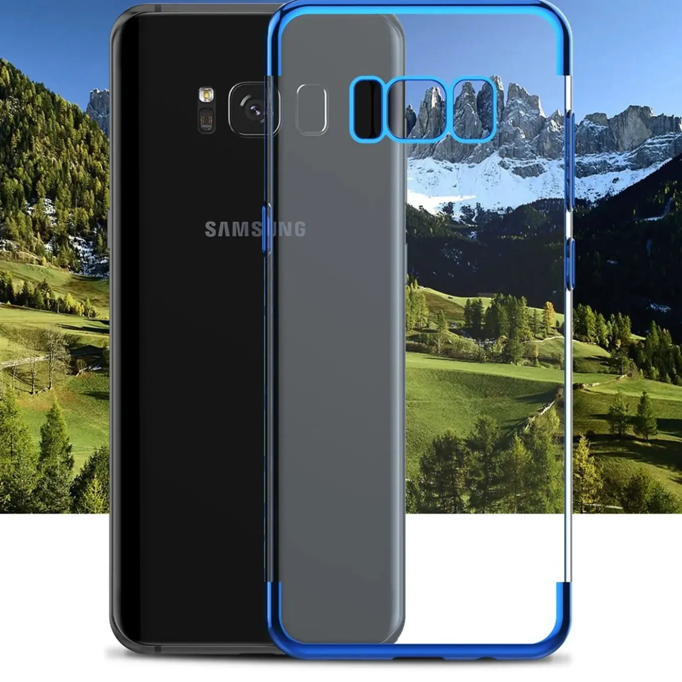 Samsung Galaxy S8 Plus - Transparente Hülle mit Akzenten