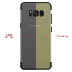 Samsung Galaxy S8 Plus - Transparente Hülle mit Akzenten