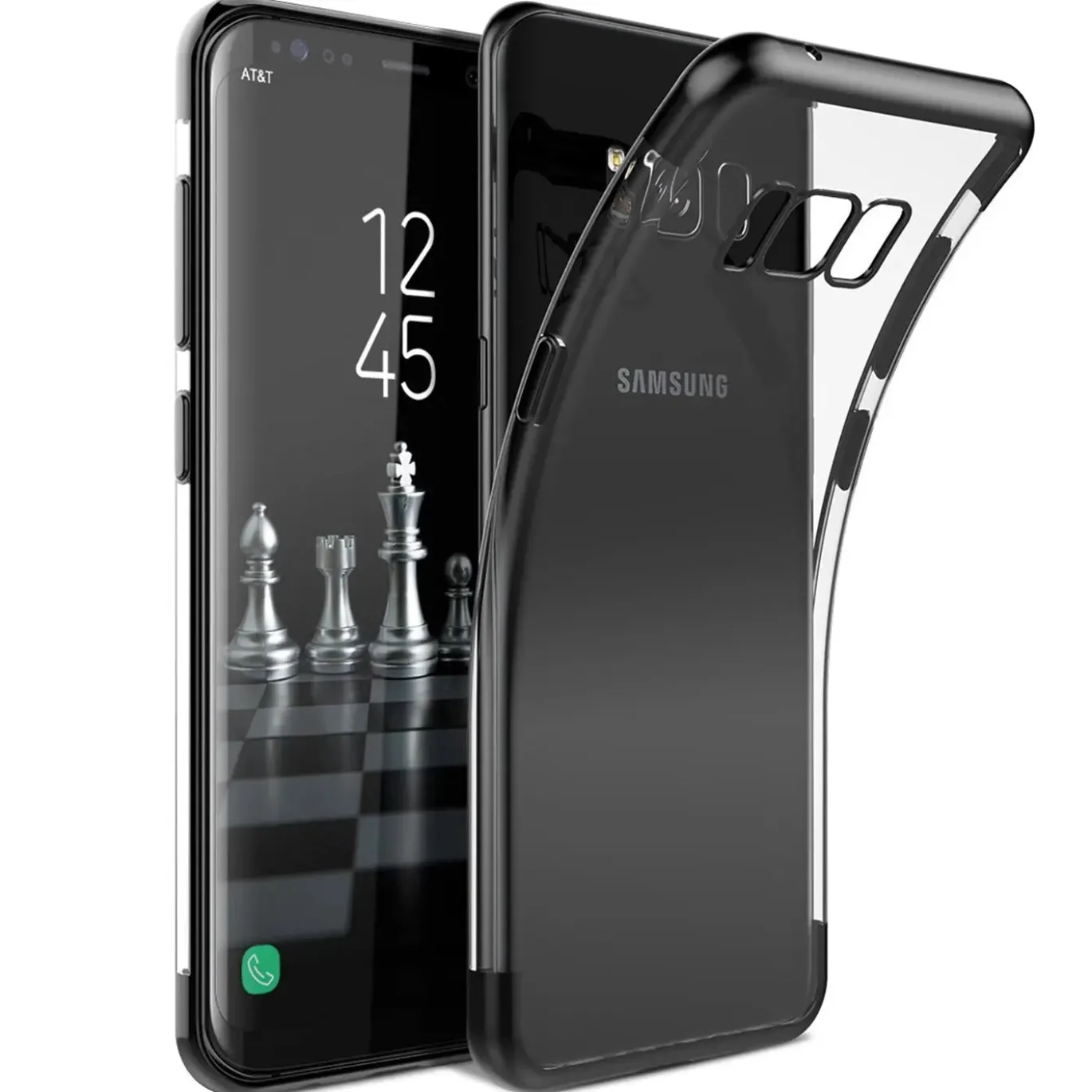 Samsung Galaxy S8 Plus - Transparente Hülle mit Akzenten