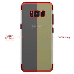 Samsung Galaxy S8 Plus - Transparente Hülle mit Akzenten