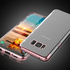 Samsung Galaxy S8 Plus - Transparente Hülle mit Akzenten