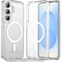 Samsung Galaxy S25 Plus - Transparente MagSafe Silikonhülle