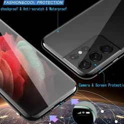 Samsung Galaxy S21 Ultra - 360° Glas Hülle mit Rundumschutz
