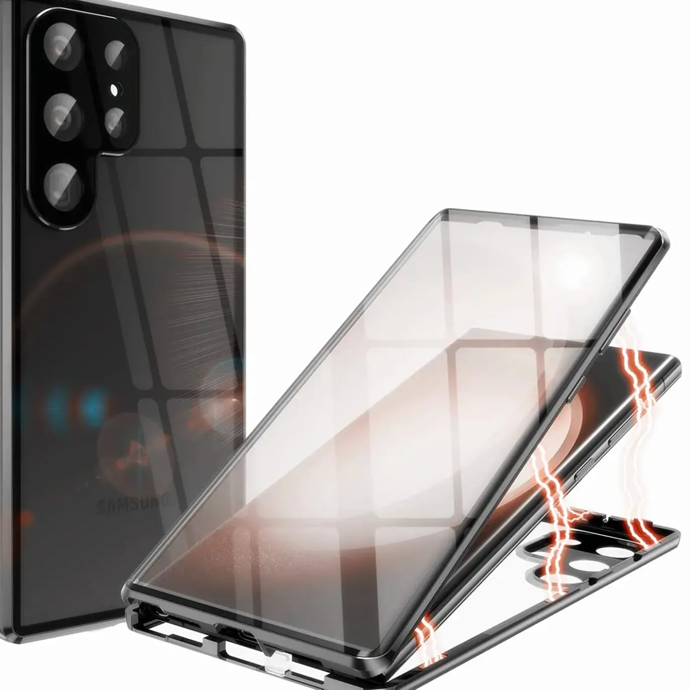 Samsung Galaxy S22 Ultra - 360° Glas Hülle mit Rundumschutz