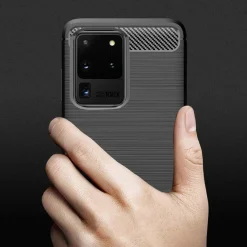 Samsung Galaxy S20 Ultra - Carbon Case Hülle, stoßfest